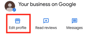 Edit Profile Google My Business